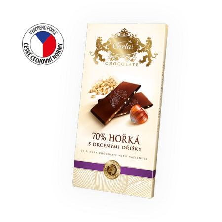 Carla Premium Schokolade Zartbitter mit Haselnüsse